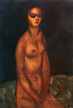 Desnudo sentado 1908 Amedeo Modigliani Pinturas al óleo